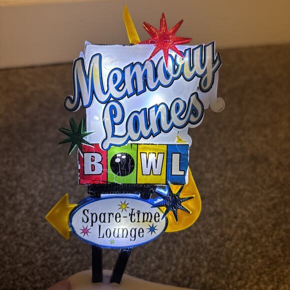 Dept. 56 Snow Village Memory Lanes Bowl - Picture 14 of 16